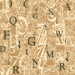 abstract seamless background pattern with letters vector image