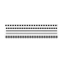 divider border frame circle shape horizontal line vector image