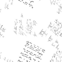 seamless abstract text pattern handwritten font vector image
