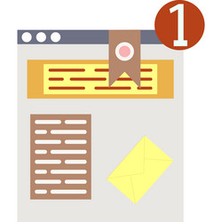 send document file icon data share vector image