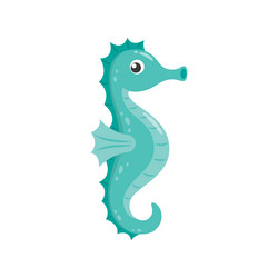 Vector Drawing and Paint Cute Cartoon Seahorse. Educational Game for Kids.  Vector Illustration with Cartoon Style Funny Sea Animal Ilustração do Vetor  - Ilustração de linha, educacional: 153519182