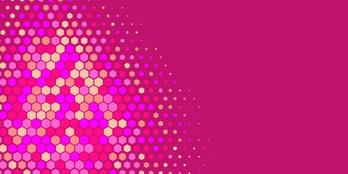 geometric abstract hexagon multi color background vector image