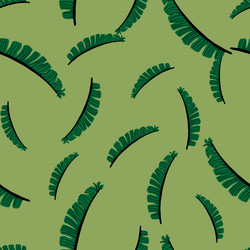 random botanic exotic seamless pattern with hand vector image