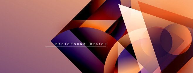 abstract geometric shapes overlap creating vector image