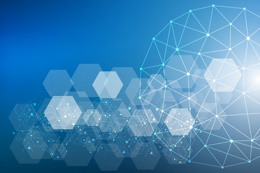 Modern Data Network Background vector image