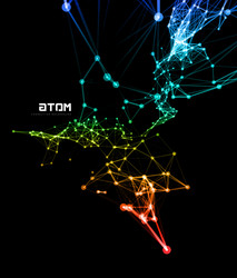 abstract network connection background vector image