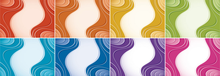 background template with abstract patterns vector image