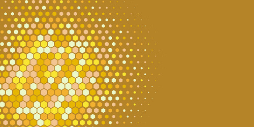 geometric abstract hexagon multi color background vector image