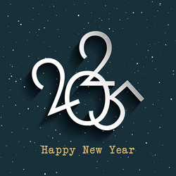 happy new year background with text design vector image