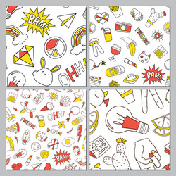 patch set on white background vector image