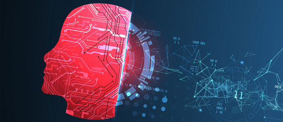 abstract background on the theme of artificial vector image