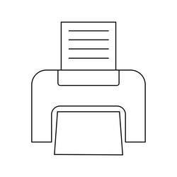 simple of printer personal computer component icon vector image