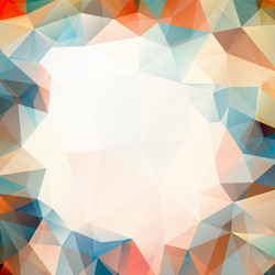 abstract colorful background of triangles vector image
