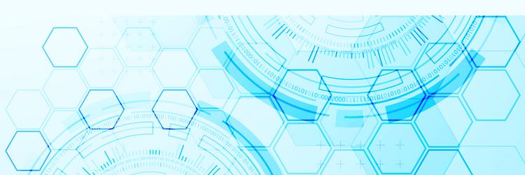 abstraction on the theme of tech circles vector image