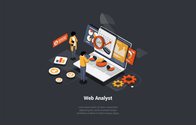 Data Analysis & Debugging Concept vector image