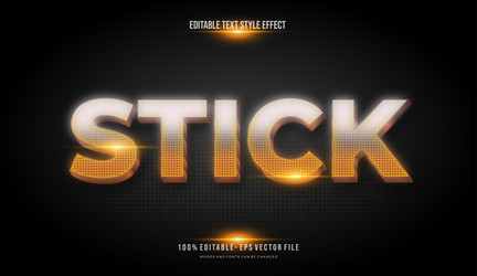 modern editable text style effect gradient color vector image