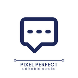 typing message pixel perfect linear ui icon vector image
