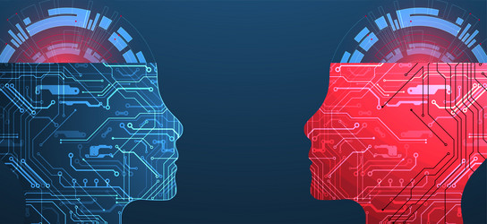 abstract background on the theme of artificial vector image