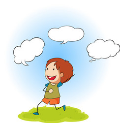 Cute cartoon owl boy with balloon Royalty Free Vector Image