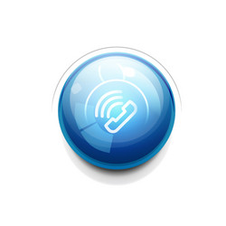 phone support web button vector image