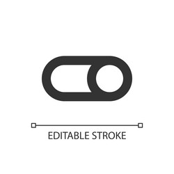 toggle button pixel perfect linear ui icon vector image