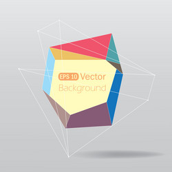 Abstract Geometric Background with Lines vector image