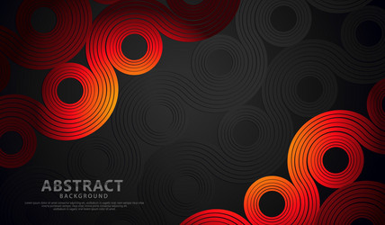 abstract wave lines and round shapes background vector image
