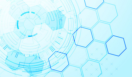 abstraction on the theme of tech circles vector image