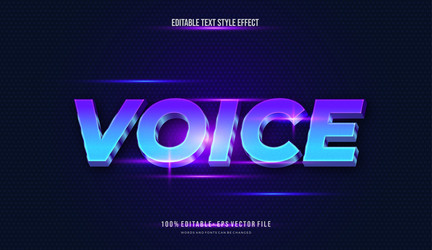 modern editable text style effect gradient color vector image