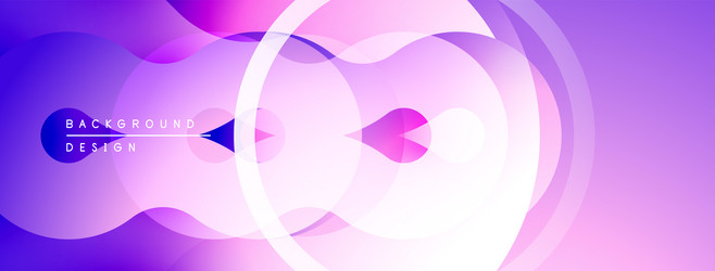 abstract background features overlapping circles vector image