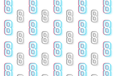 abstract number 8 pattern background vector image