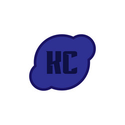 Initial letter logo kc template design Royalty Free Vector