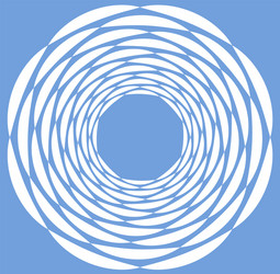 white helical spiraling curl and curly shape vector image