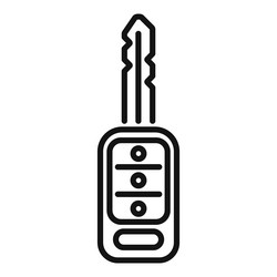 alert smart key icon outline access start vector image
