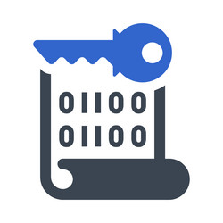 encryption key icon vector image