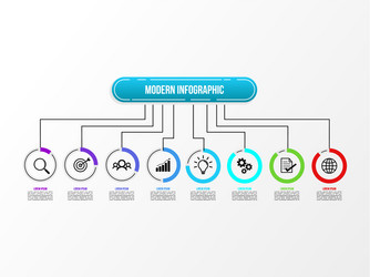 infographic design template with options steps vector image