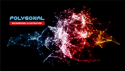 Molecular Network Background vector image
