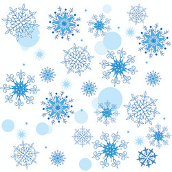 Snowflake Seamless Pattern vector image