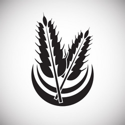 cereal icon on background for graphic and web vector image