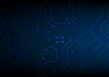 circuit technology background with hi-tech vector image