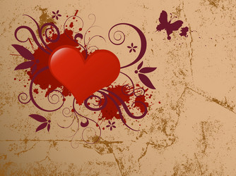 Glossy heart vector