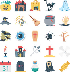halloween icons Vector Image