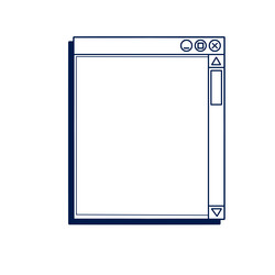 Retro computer interface vector