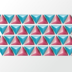 3d realistic triangle background vector