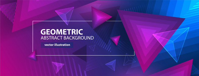 abstract colorful geometric background vector image