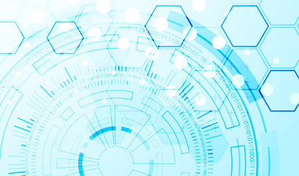 abstraction on the theme of tech circles vector image