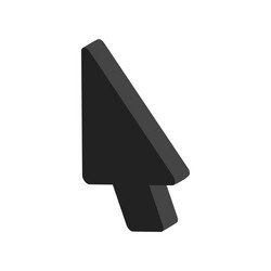 move cursor icon isometric 3d style vector image