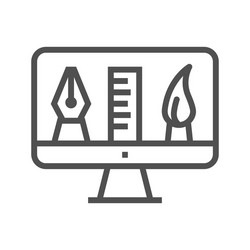 Thin Line Toolkit Icon vector image