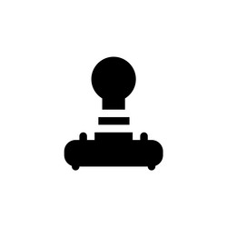joystick icon computer component solid style vector image