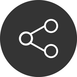 share icon in modern style for web site vector image